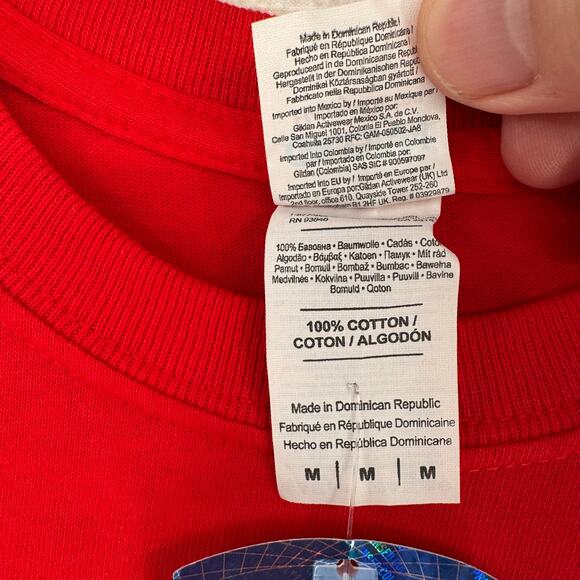 Georgia Bulldogs Bowtie Anchor Logo T-Shirt Adult Medium Red Gildan - Picture 7 of 9